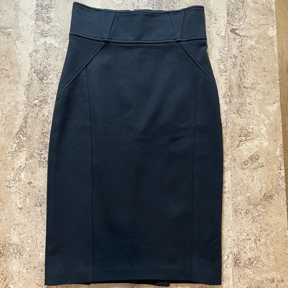 Diane Von Furstenberg Black Pencil Skirt